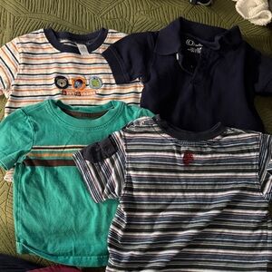 Carter's Navy and Striped Tees Set